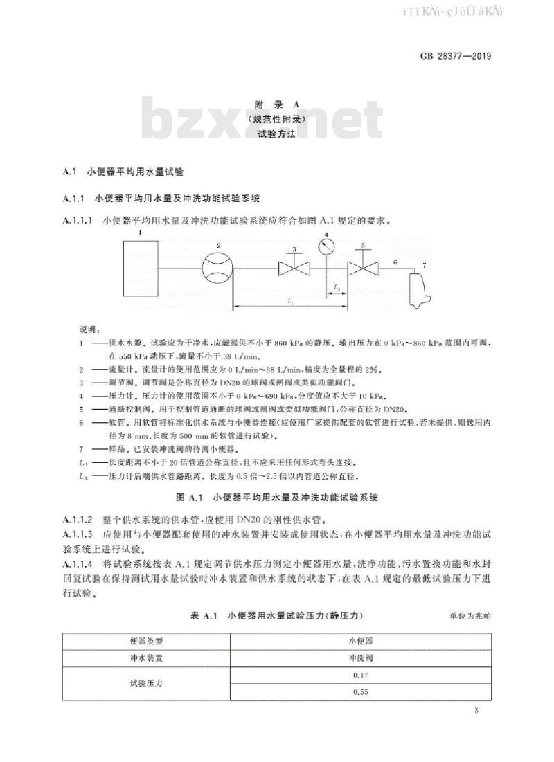 GB 28377-2019 小便器水效限定值及水效等级
