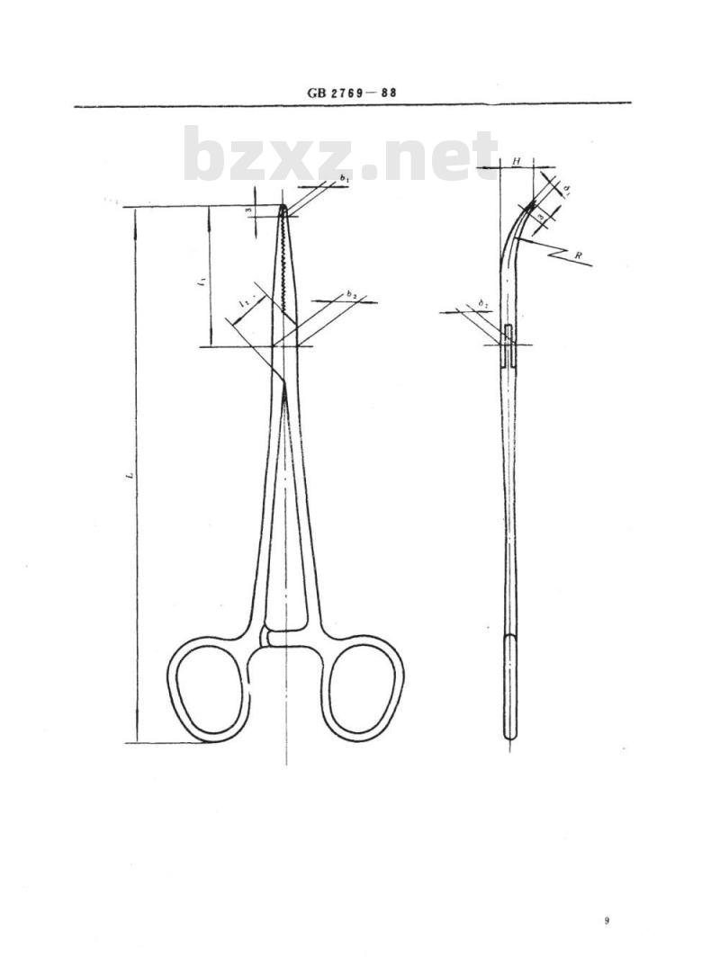 YY 91004-1999 胸腔止血钳