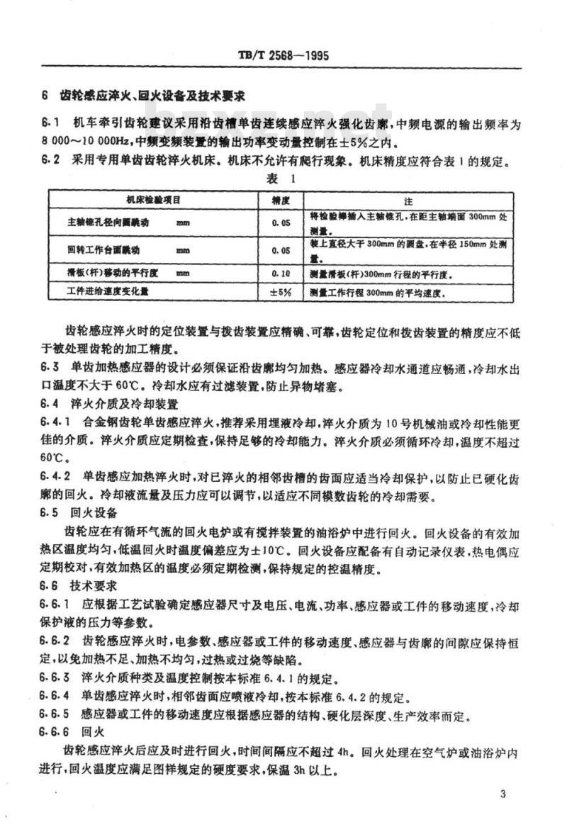 TB/T 2568-1995 机车牵引齿轮齿廓感应强化技术条件