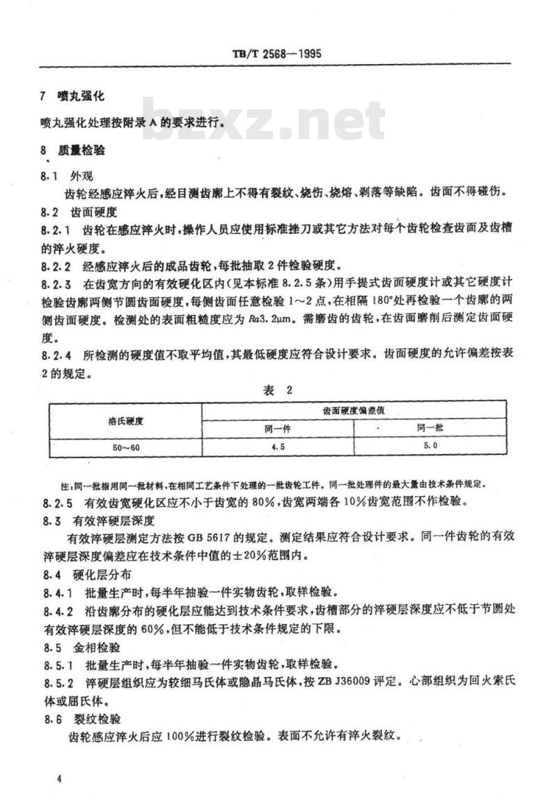 TB/T 2568-1995 机车牵引齿轮齿廓感应强化技术条件