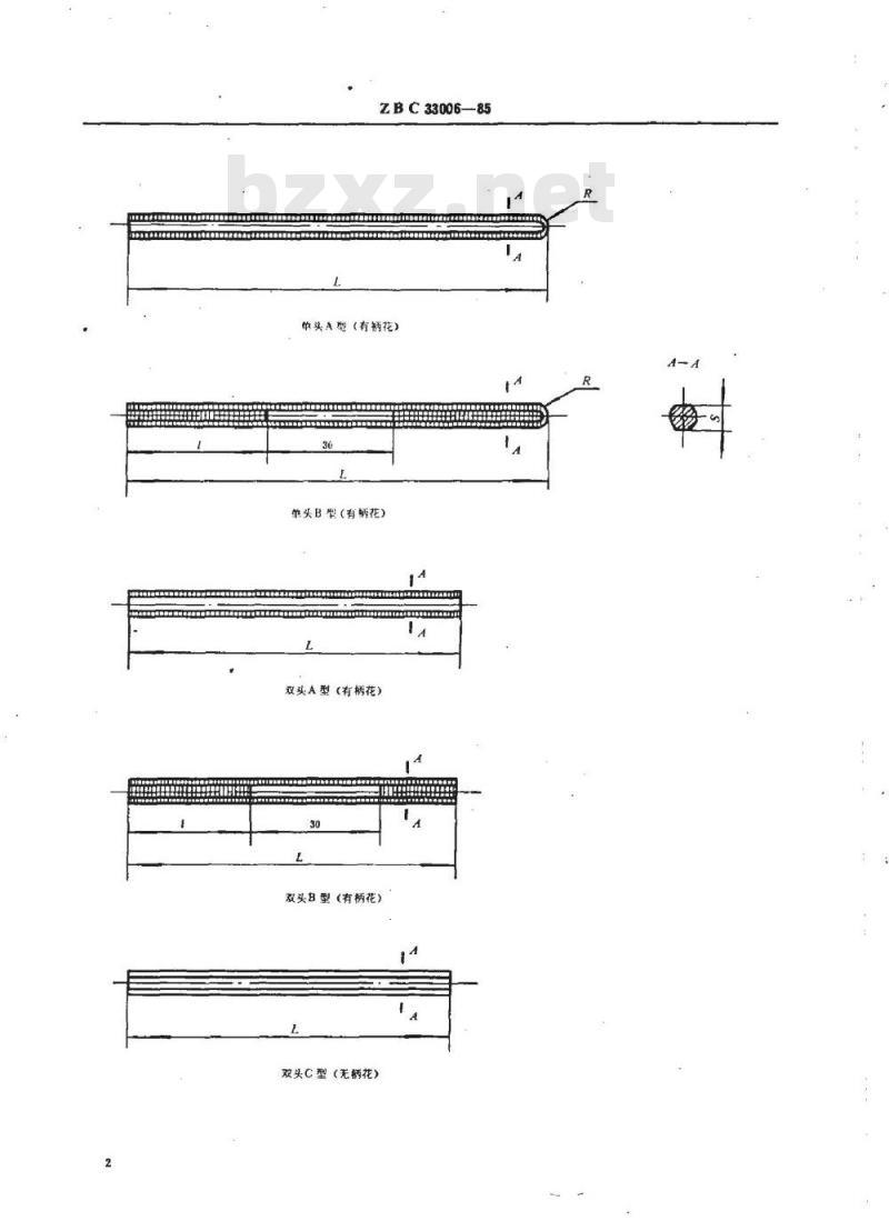 YY/T 91066-1999 小八角柄尺寸和技术条件