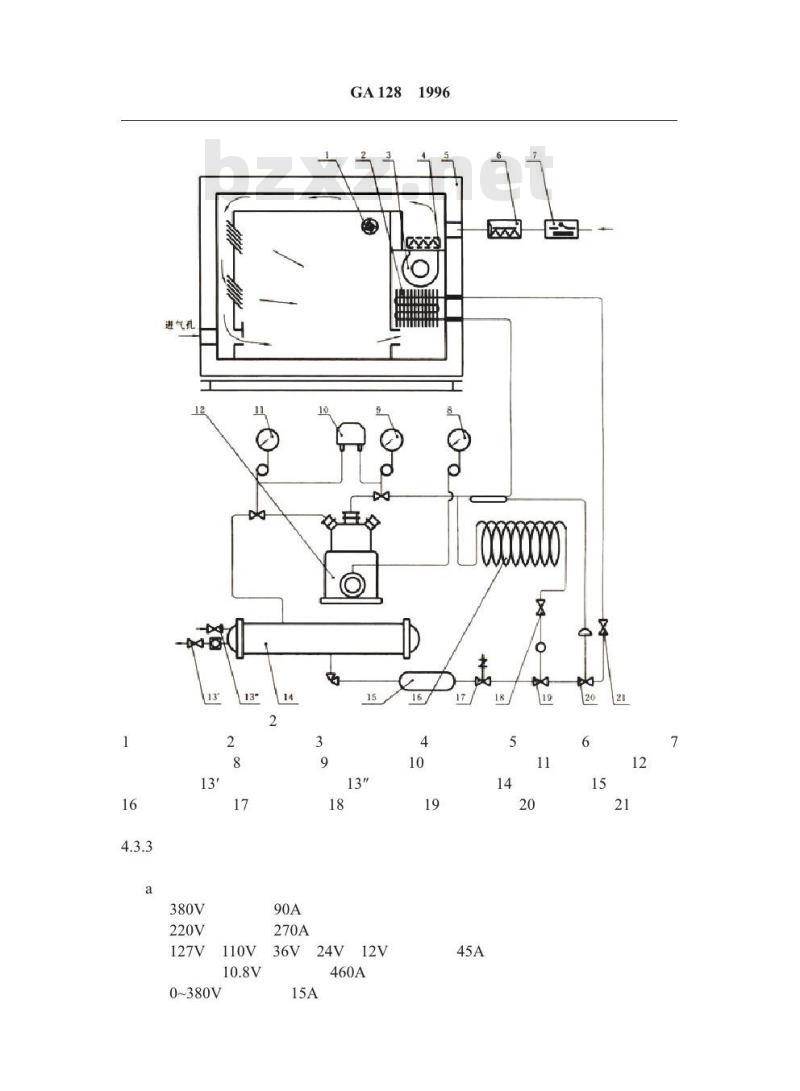 GA 128-1996 低压电器火灾模拟试验技术规程