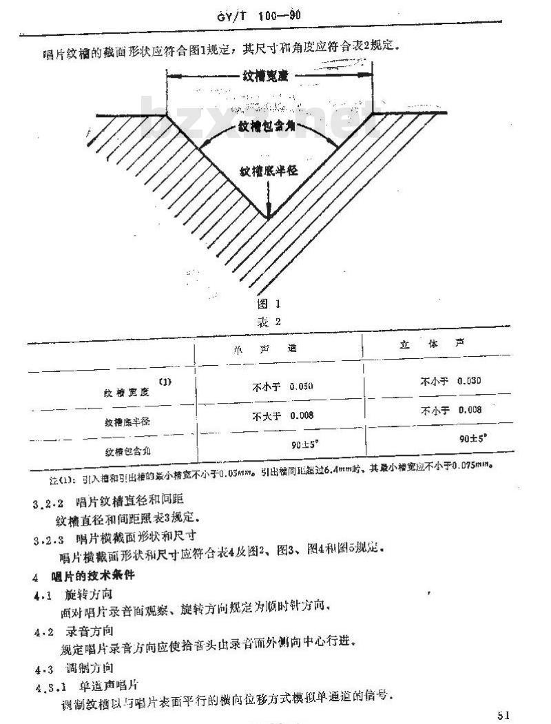 GY/T 100-1990 密纹唱片