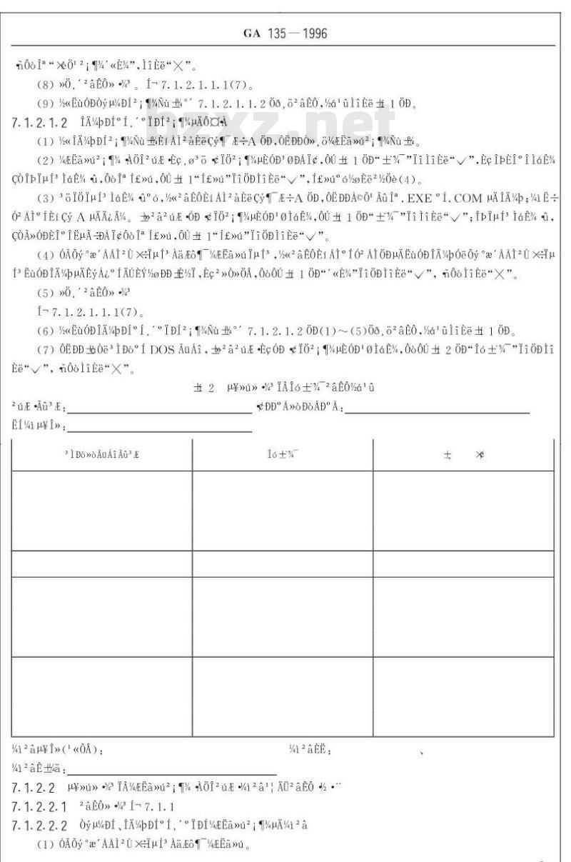GA 135-1996 DOS操作系统环境中计算机病毒防治产品测试方法