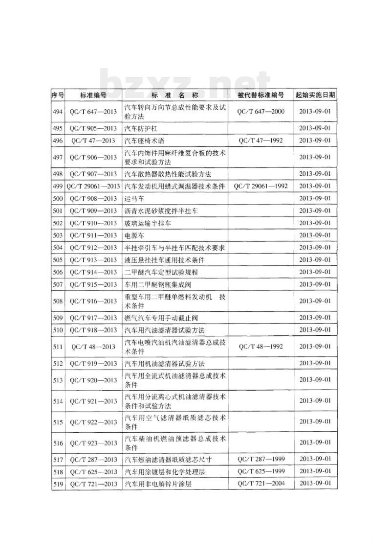 QC/T 923-2013 汽车柴油机燃油预滤器总成技术条件