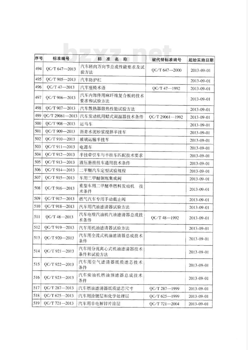 QC/T 916-2013 重型车用二甲醚单燃料发动机技术条件