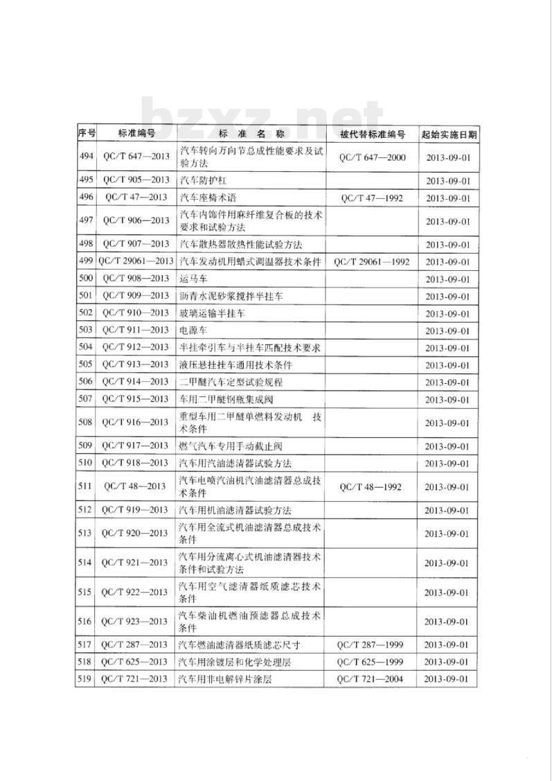 QC/T 910-2013 玻璃运输半挂车