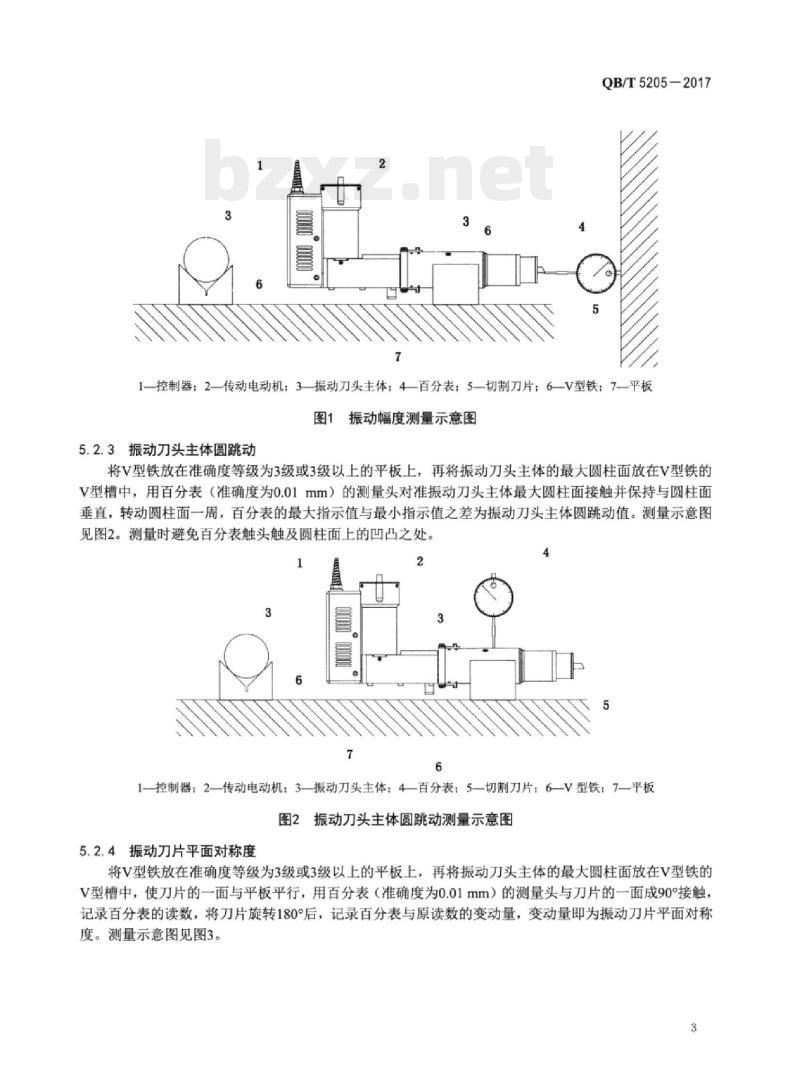 QB/T 5205—2017 平板切割机振动刀头