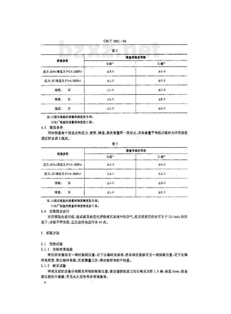 CB/T 3661-94 船用液压铰链技术条件