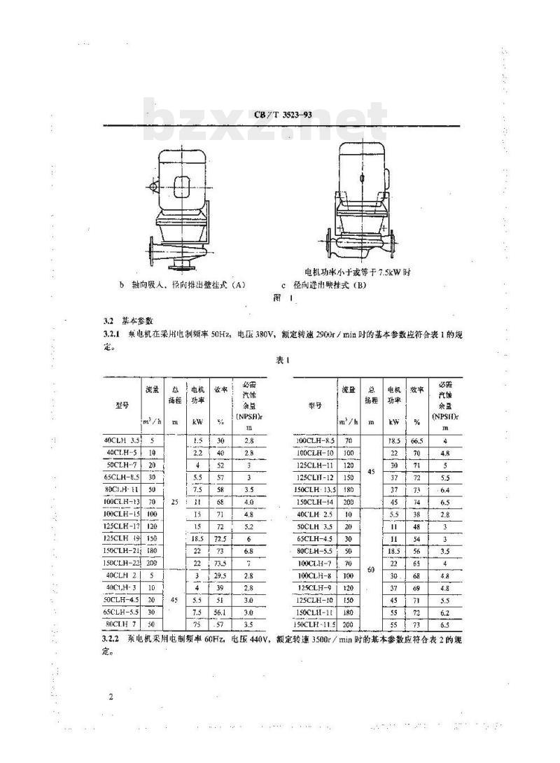 CB/T 3523-93 船用立式海水泵