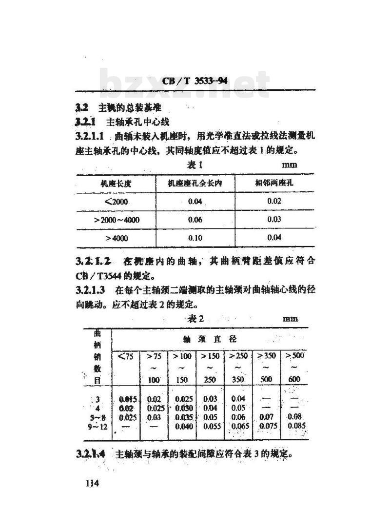 CB/T 3533-94 船用柴油机修理安装技术要求