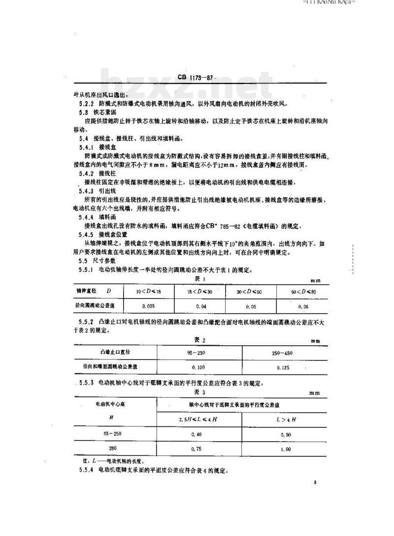 CB 1173-87 舰用交流异步电动机技术条件