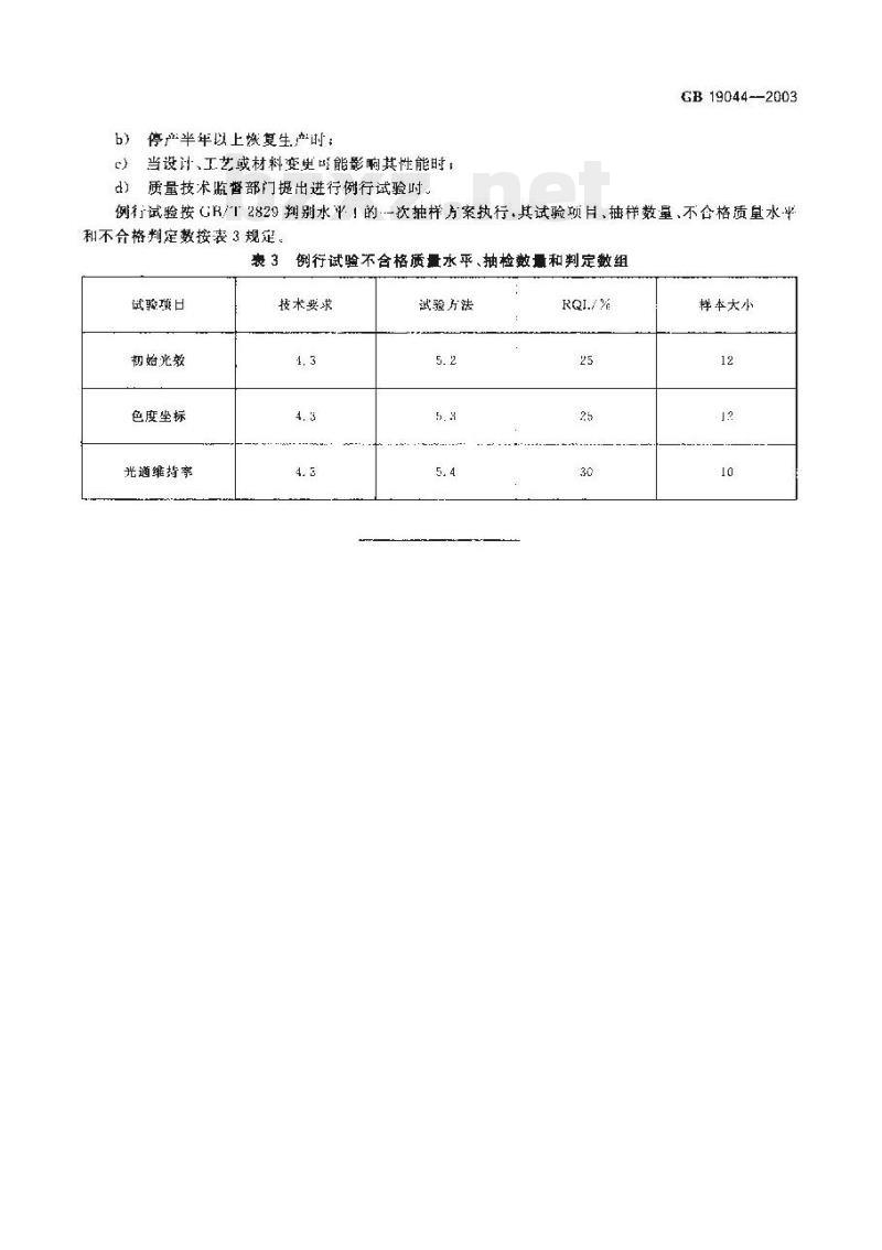 GB 19044-2003 普通照明用自镇流荧光灯能效限定值及能效等级