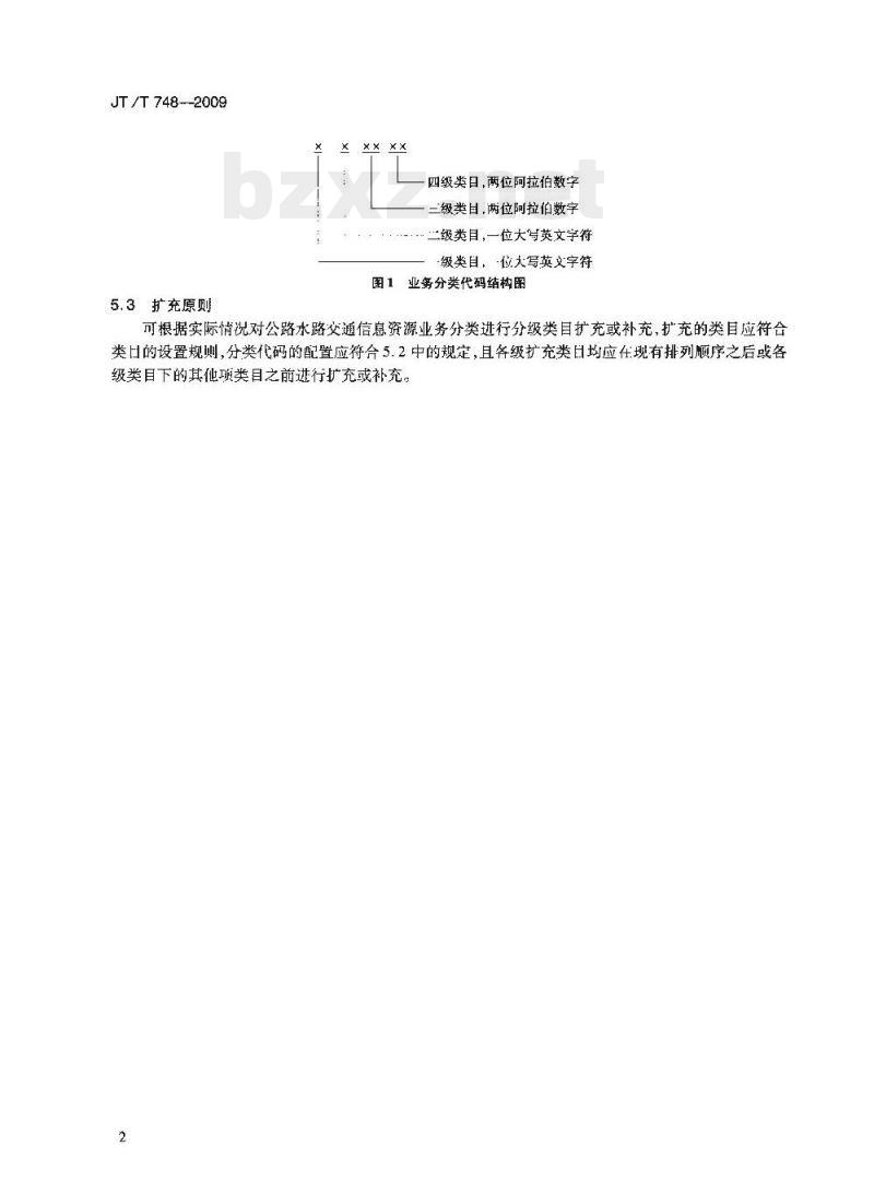 JT/T 748-2009 公路水路交通信息资源业务分类