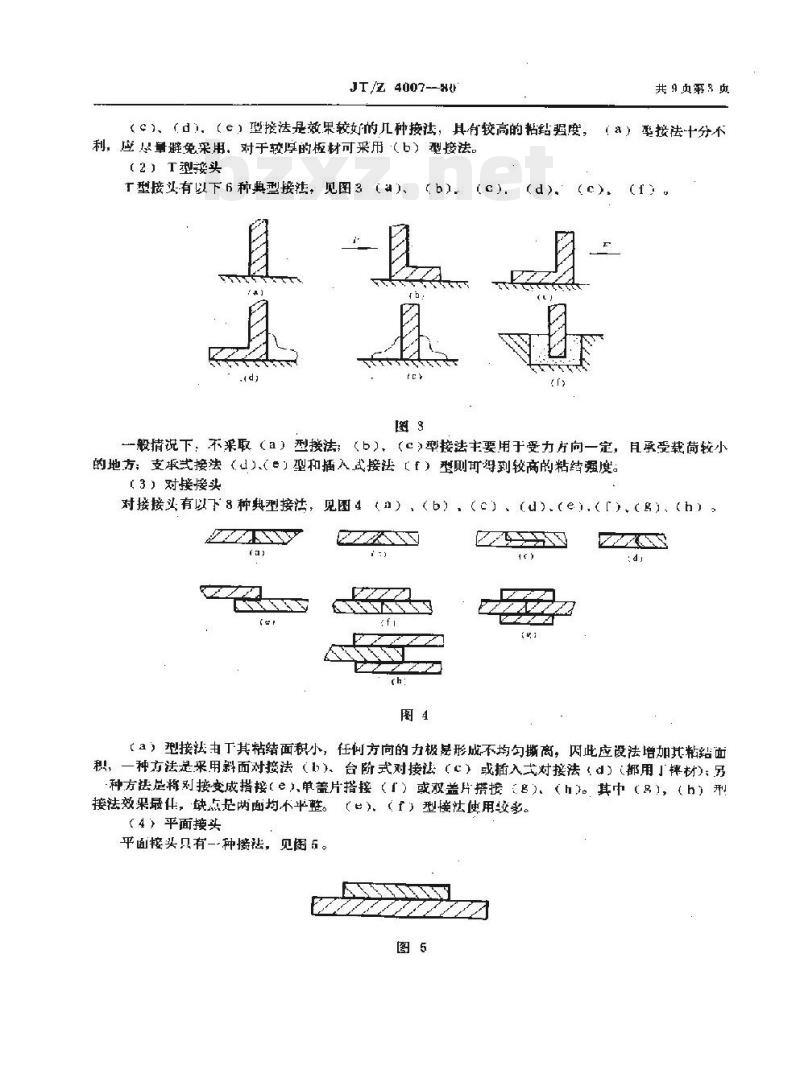 JT/Z 4007-80 船舶机械零部件粘结修复工艺