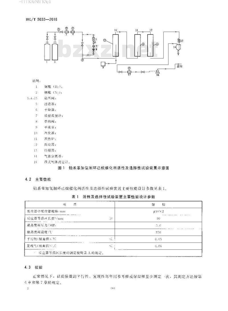 HG∕T 5033-2016 铂系苯加氢制环己烷催化剂活性试验方法