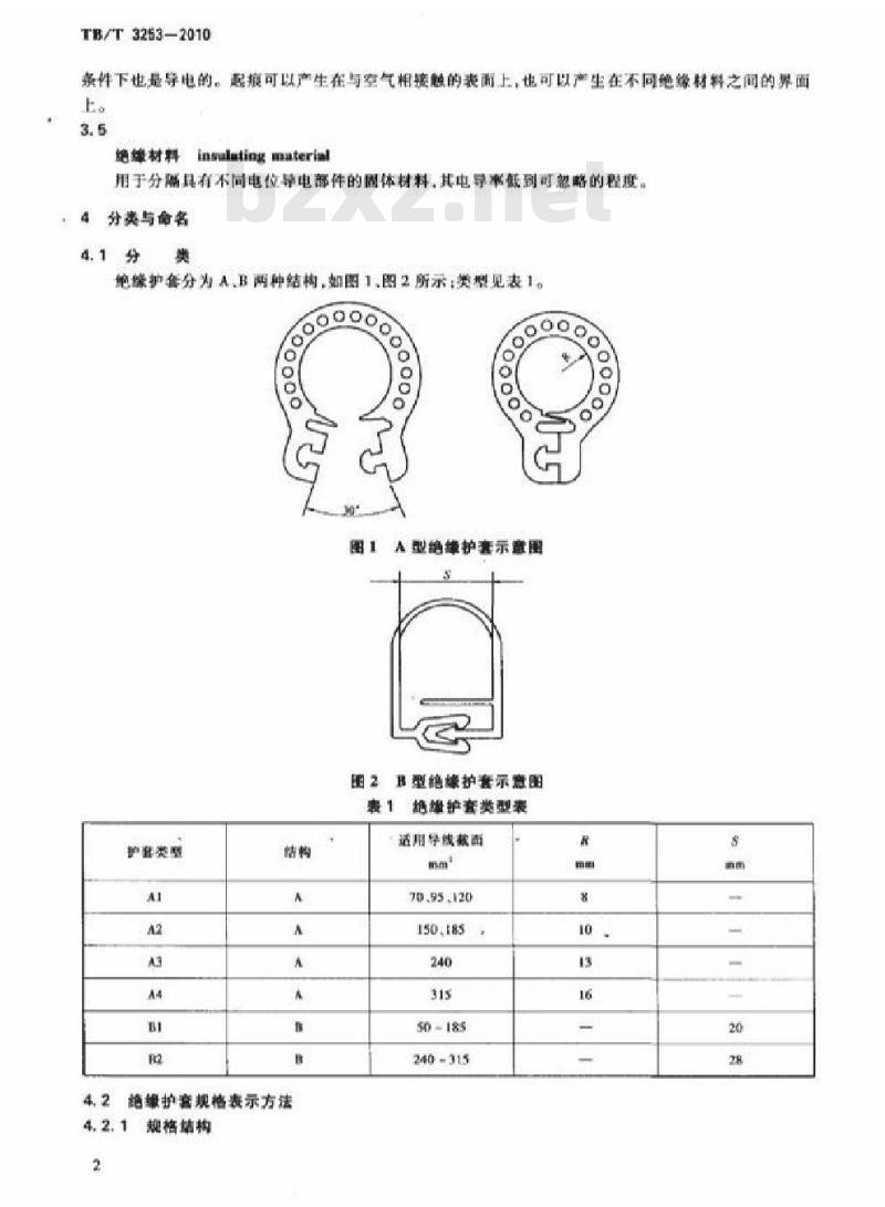 TB/T 3253-2010 电气化铁路接触网绝缘护套