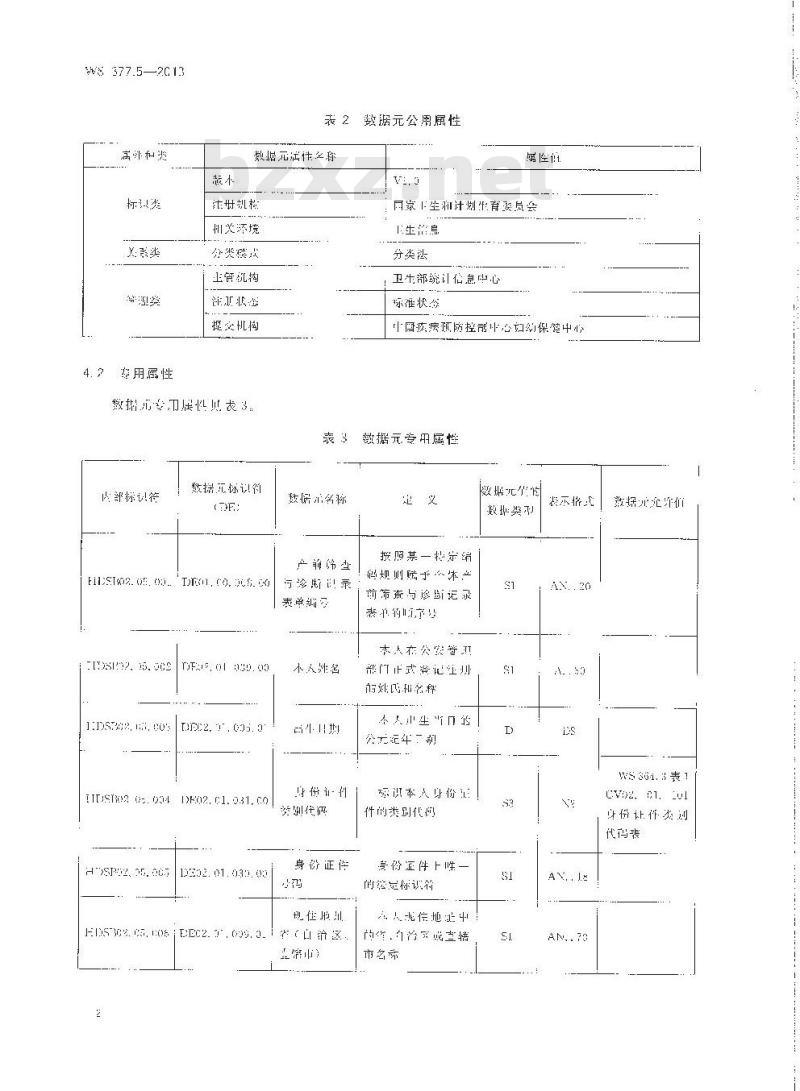 WS 377.5-2013 妇女保健基本数据集 第5部门：产前筛查与诊断