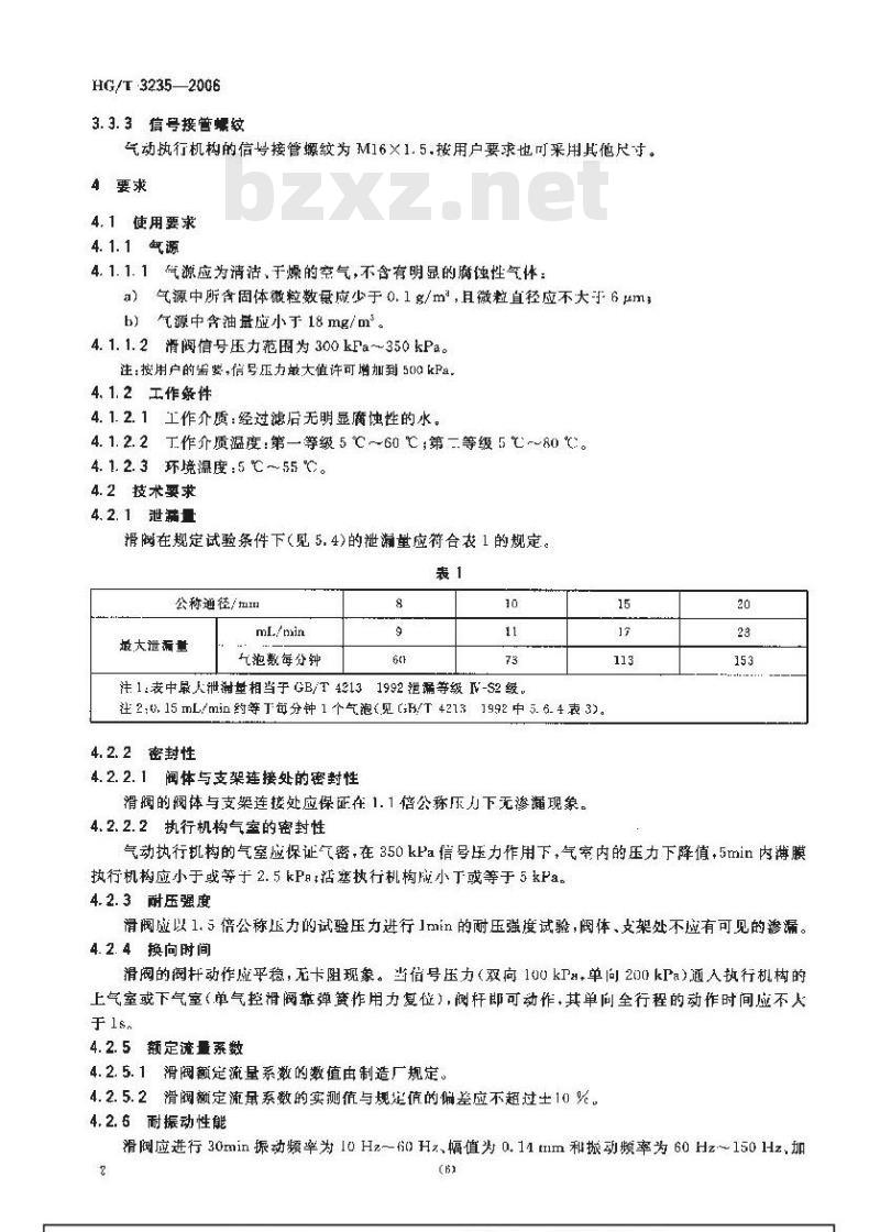 HG/T 3235-2006 橡胶机械用气动二位四通滑阀