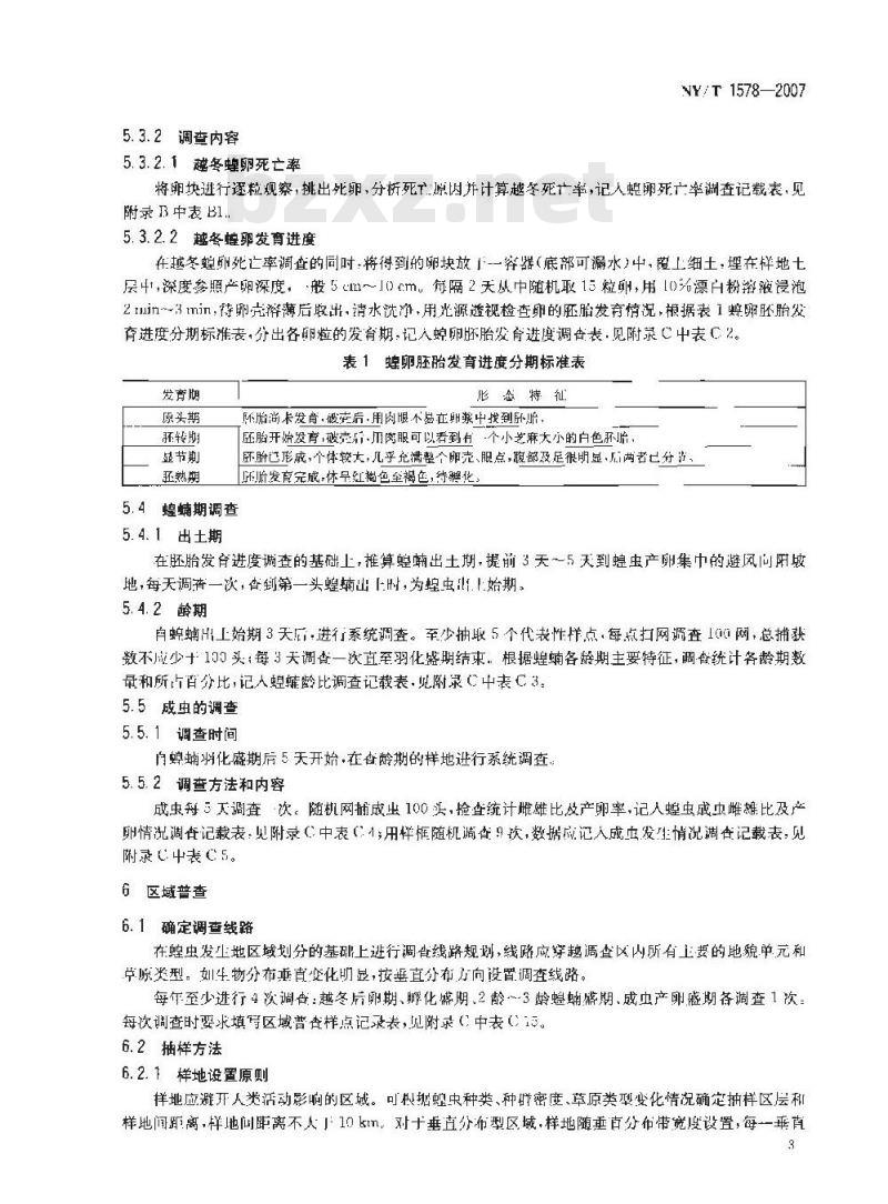 NY/T 1578-2007 草原蝗虫调查规范