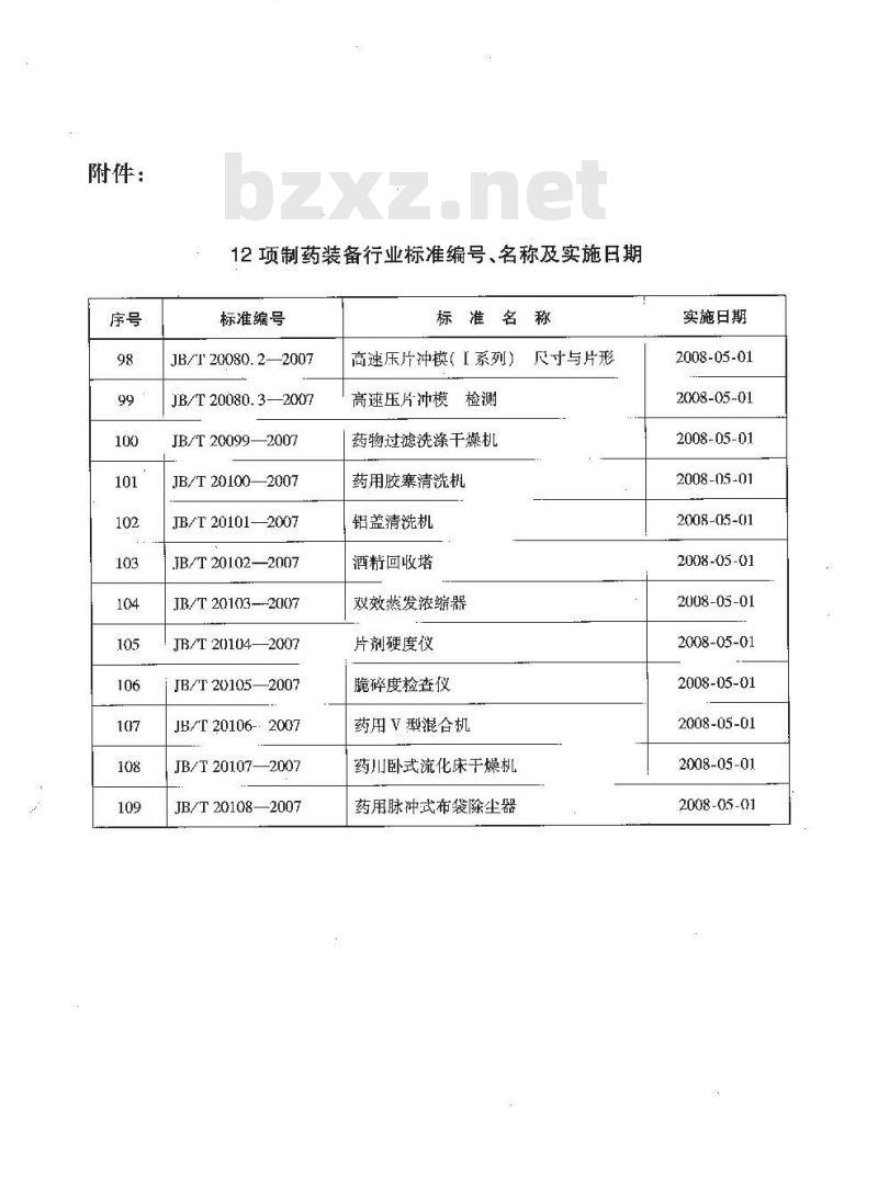 JB/T 20104-2007 片剂硬度仪