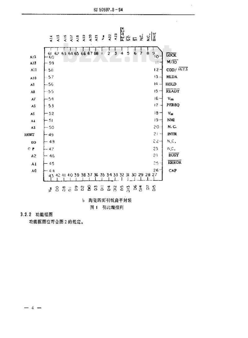 SJ 50597.8-1994 半导体集成电路 Ｊμ８０２８６－６、Ｊμ８０２８６－８、Ｊμ８０２８６－１０型微处理器详细规范
