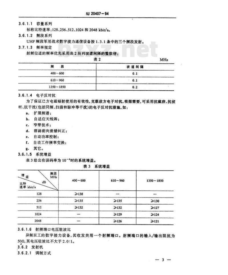 SJ 20407-1994 ＵＨＦ数字接力设备通用规范
