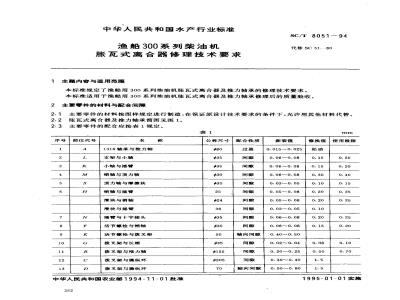 SC/T 8051-1994 渔船300系列柴油机胀瓦式离合器修理技术要求