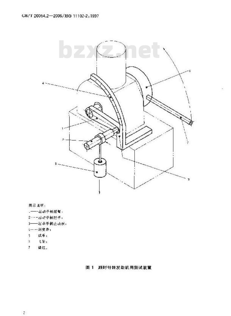 GB/T 20064.2-2006 往复式内燃机 手柄起动装置 第2部分：脱开角试验方法