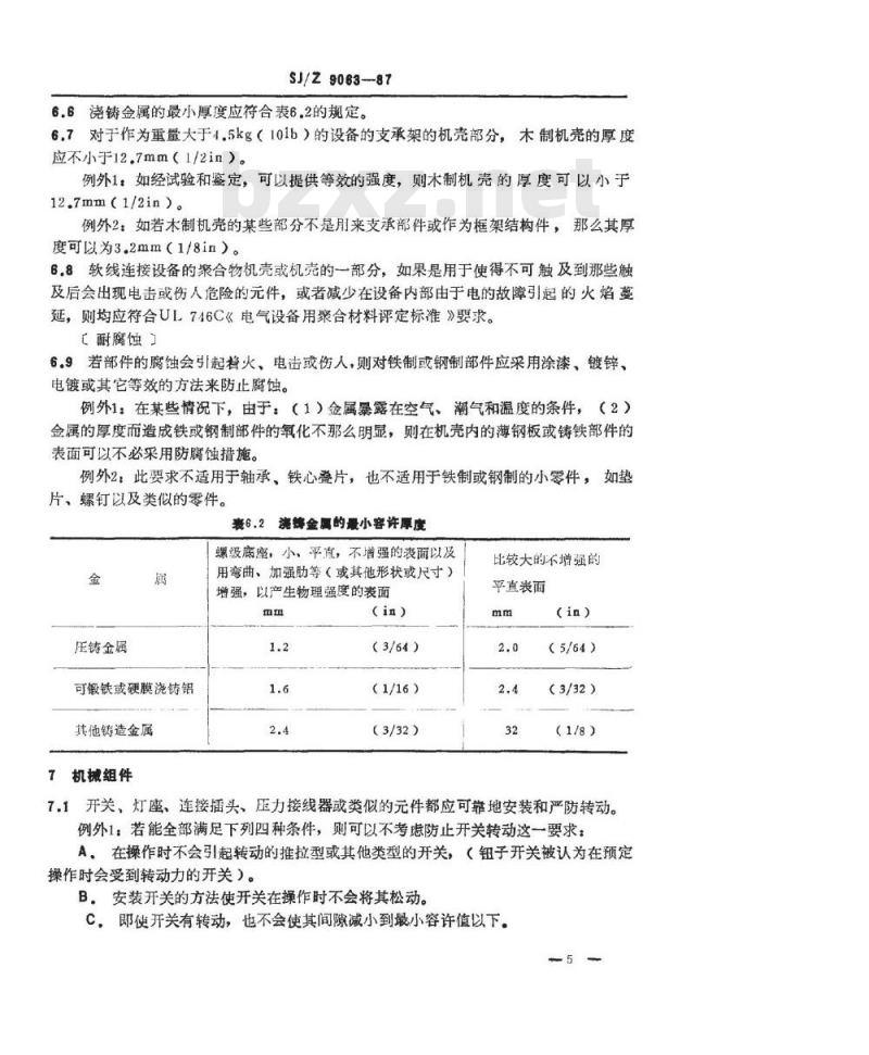 SJ/Z 9063-1987 商业音频设备