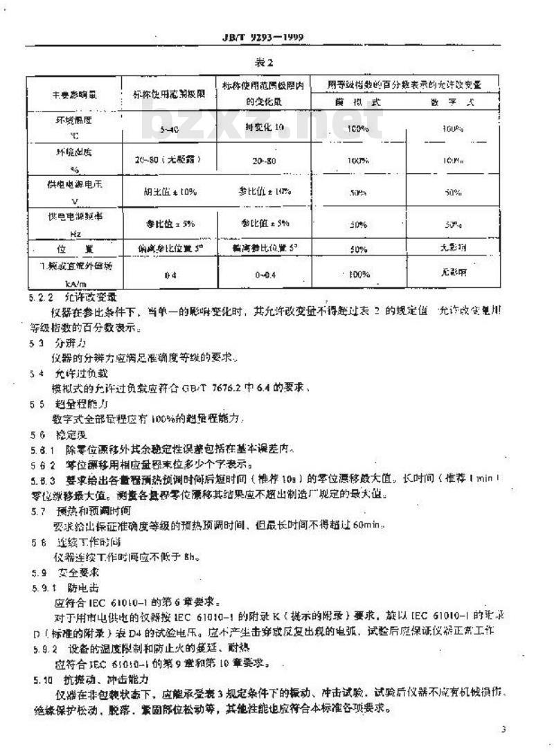 JB/T 9293-1999 电子磁通表