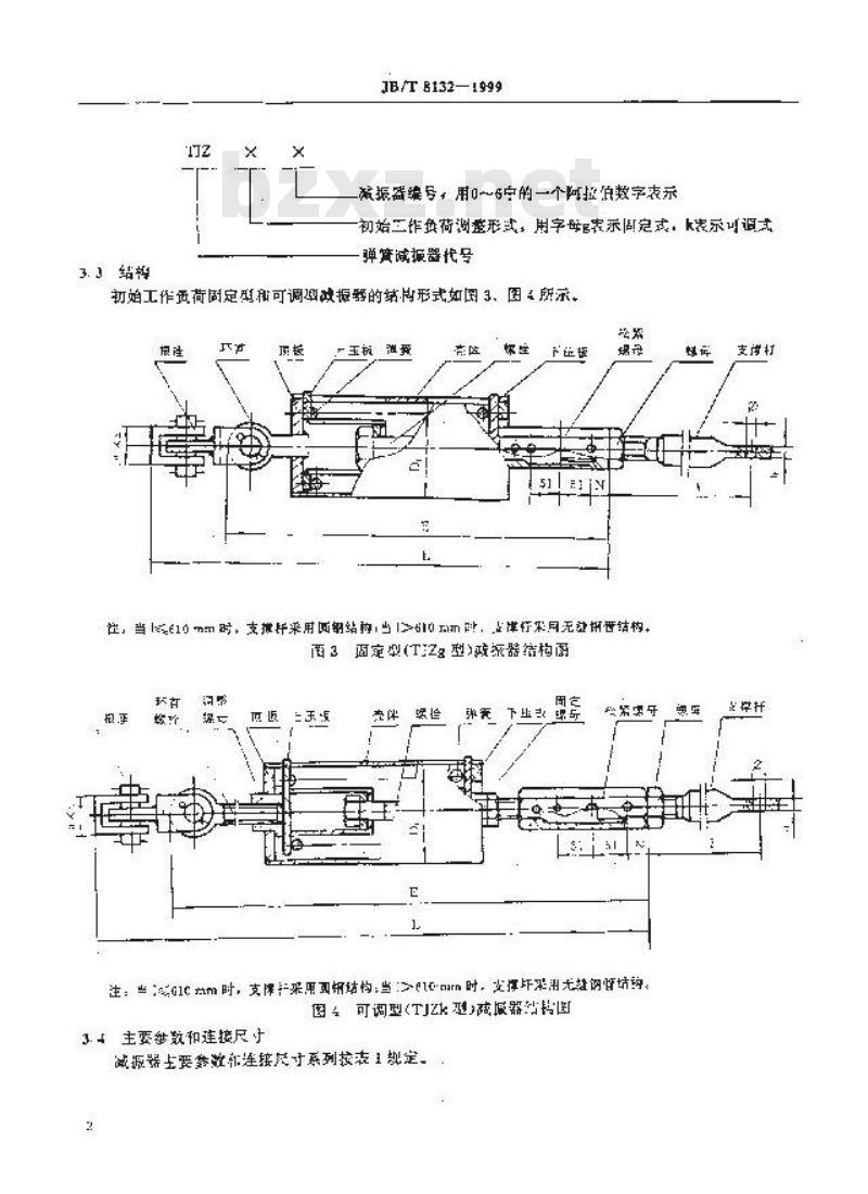 JB/T 8132-1999 弹簧减振器