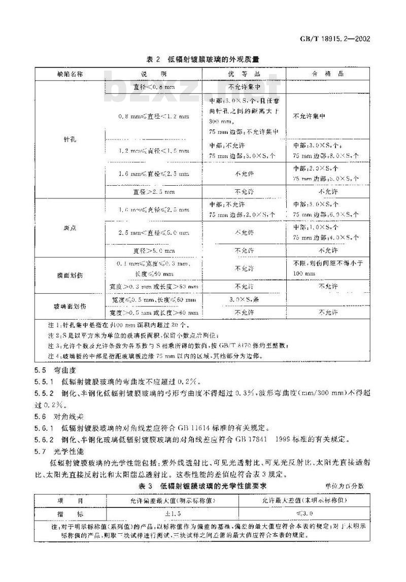 GB/T 18915.2-2002 镀膜玻璃 第2部分: 低辐射镀膜玻璃