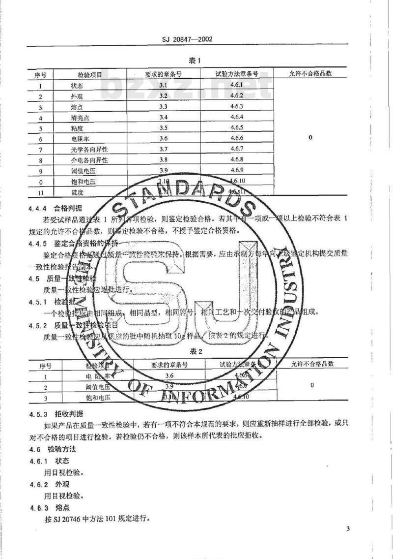 SJ 20847-2002 宽温度范围液晶材料规范