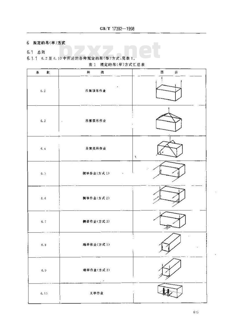 GB/T 17382-1998 系列1集装箱 装卸和拴固