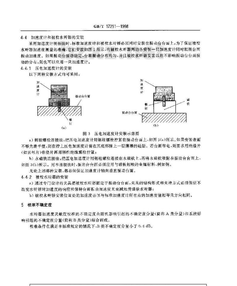 GB/T 17251-1998 声学 水听器加速度灵敏度校准方法