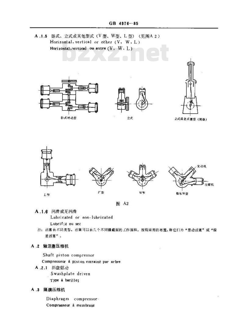GB/T 4976-1985 压缩机分类