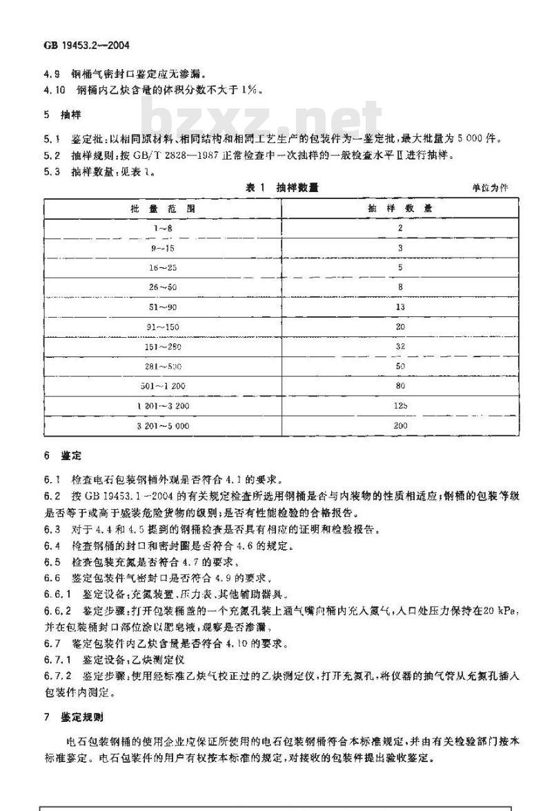 GB 19453.2-2004 危险货物电石包装检验安全规范 使用鉴定