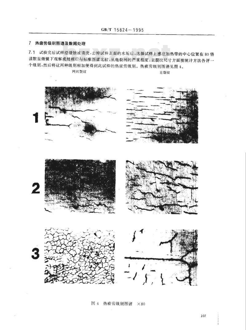 GB/T 15824-1995 热作模具钢热疲劳试验方法