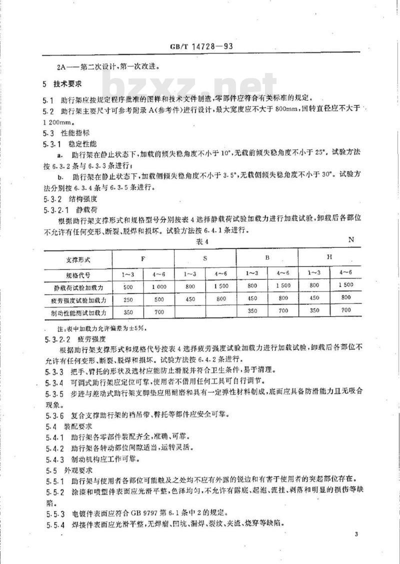 GB/T 14728-1993 助行架