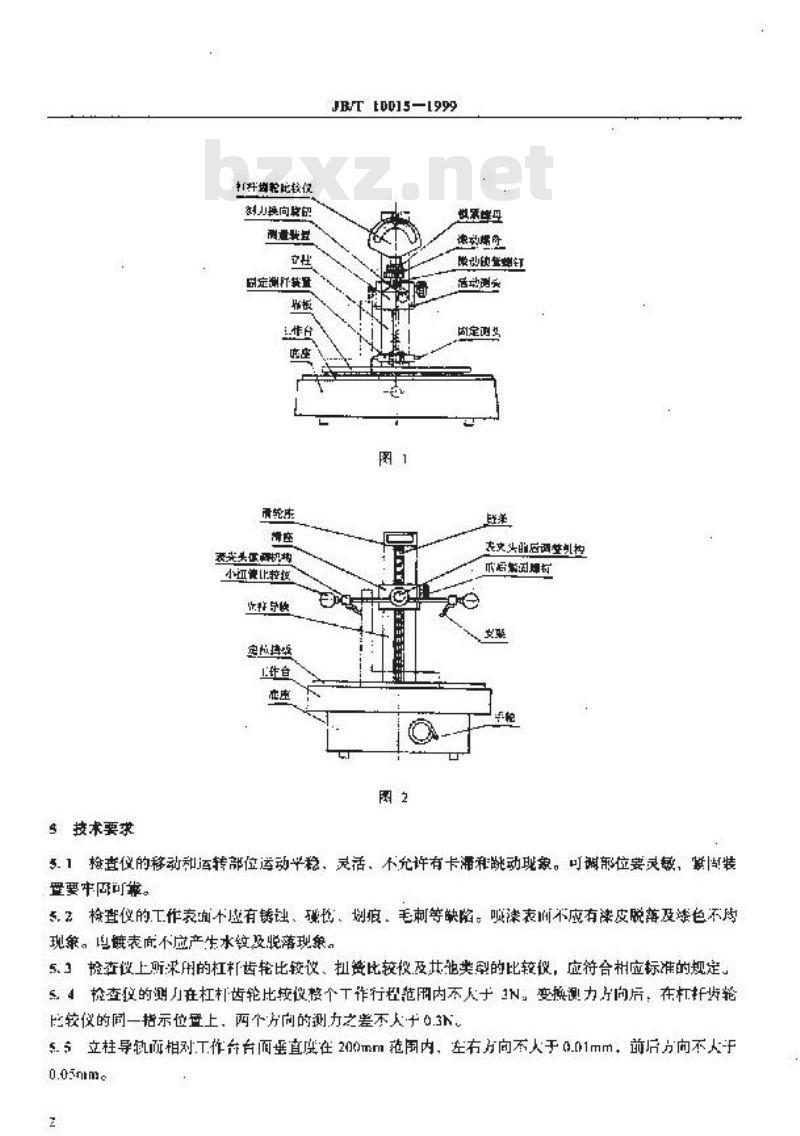 JB/T 10015-1999 直角尺检查仪