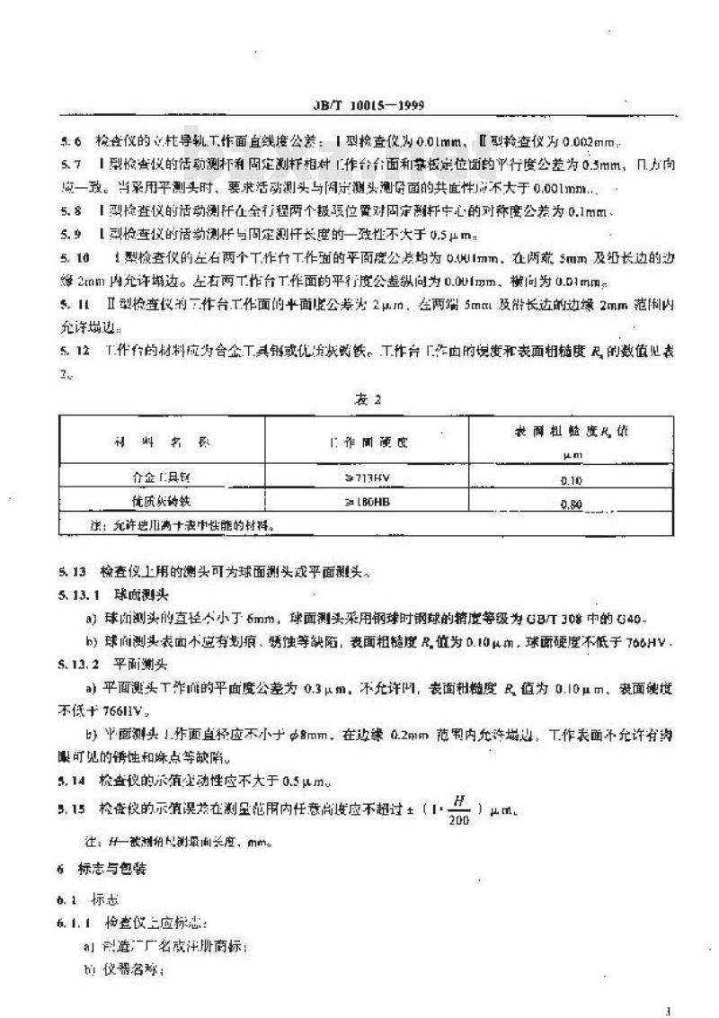 JB/T 10015-1999 直角尺检查仪