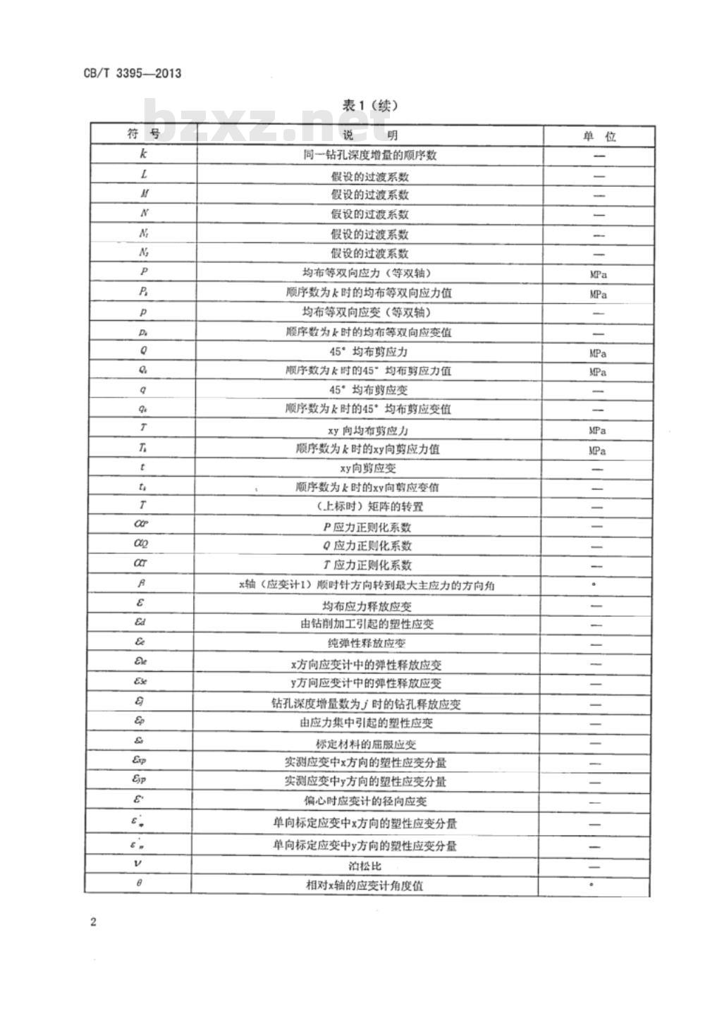 CB/T 3395-2013 残余应力测试方法 钻孔应变释放法