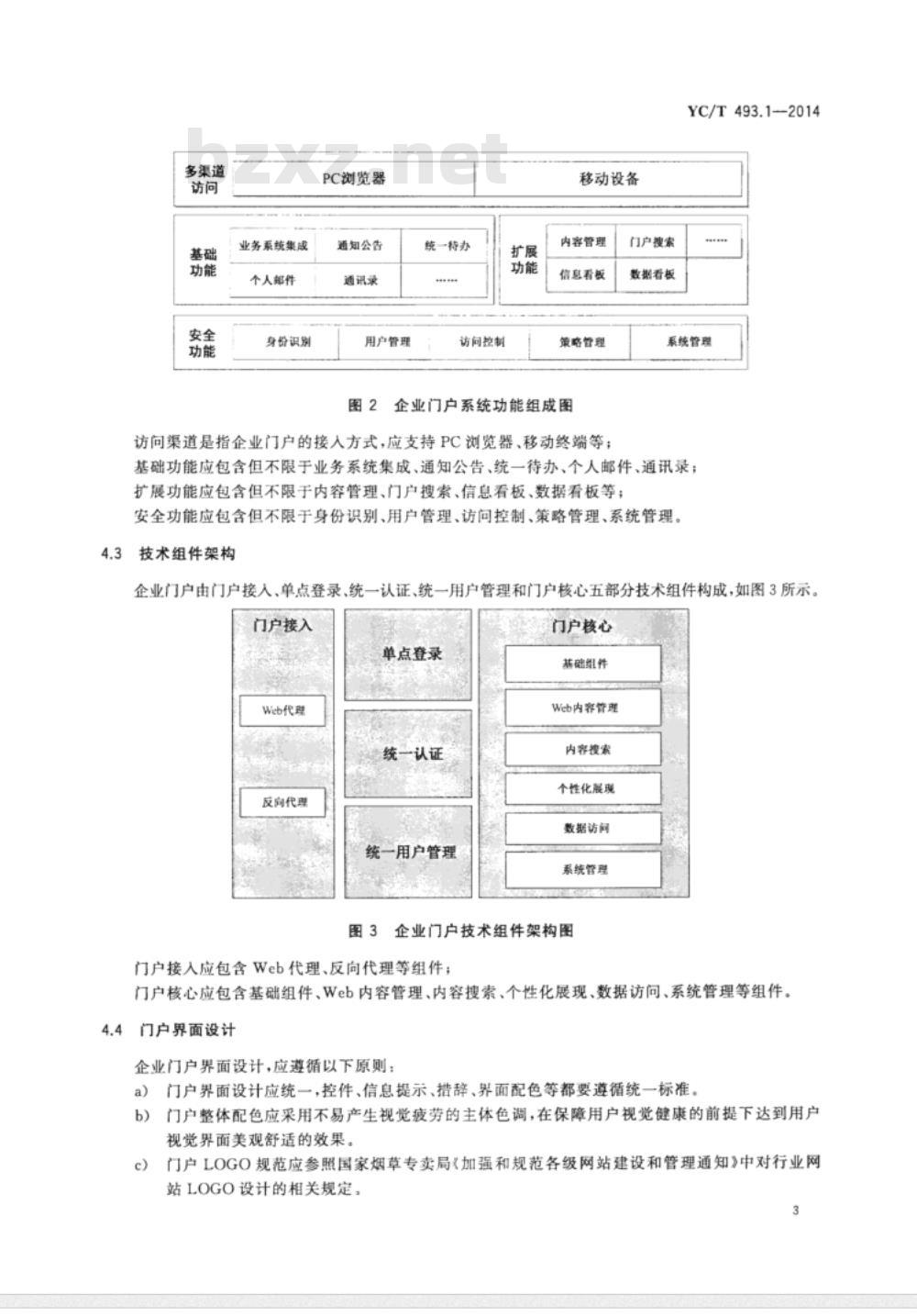 YC/T 493.1-2014 烟草行业企业应用集成技术规范 第1部分门户集成 YC/T 493.1-2014 烟草行业企业应用集成技术规范 第1部分门户集成