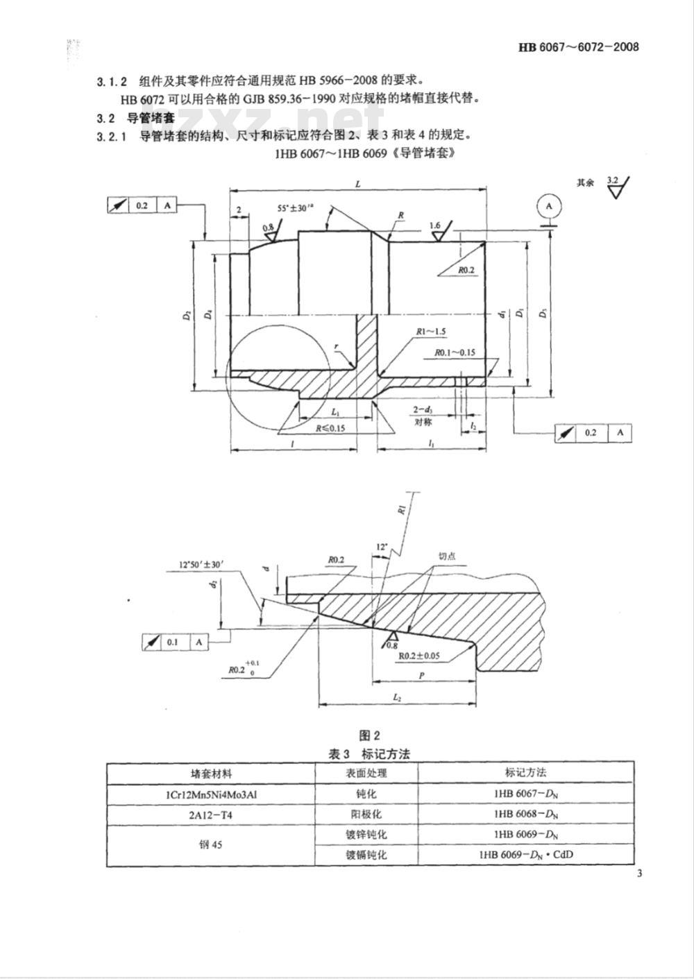 HB 6067-6072-2008 21MPa无扩口导管堵帽