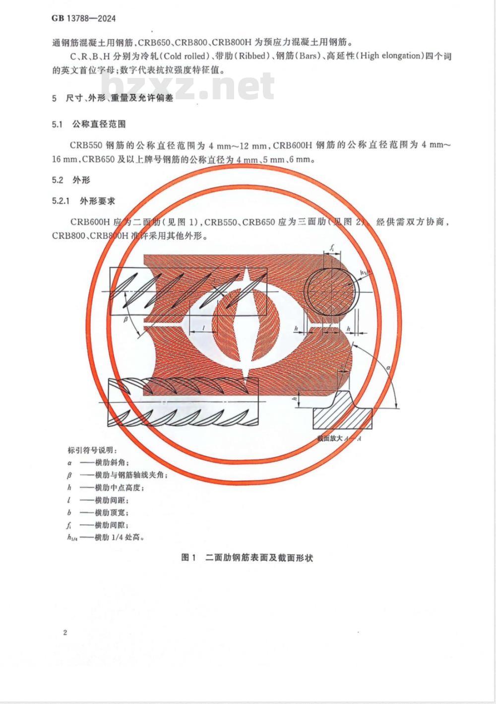 GB 13788-2024冷轧带肋钢筋 