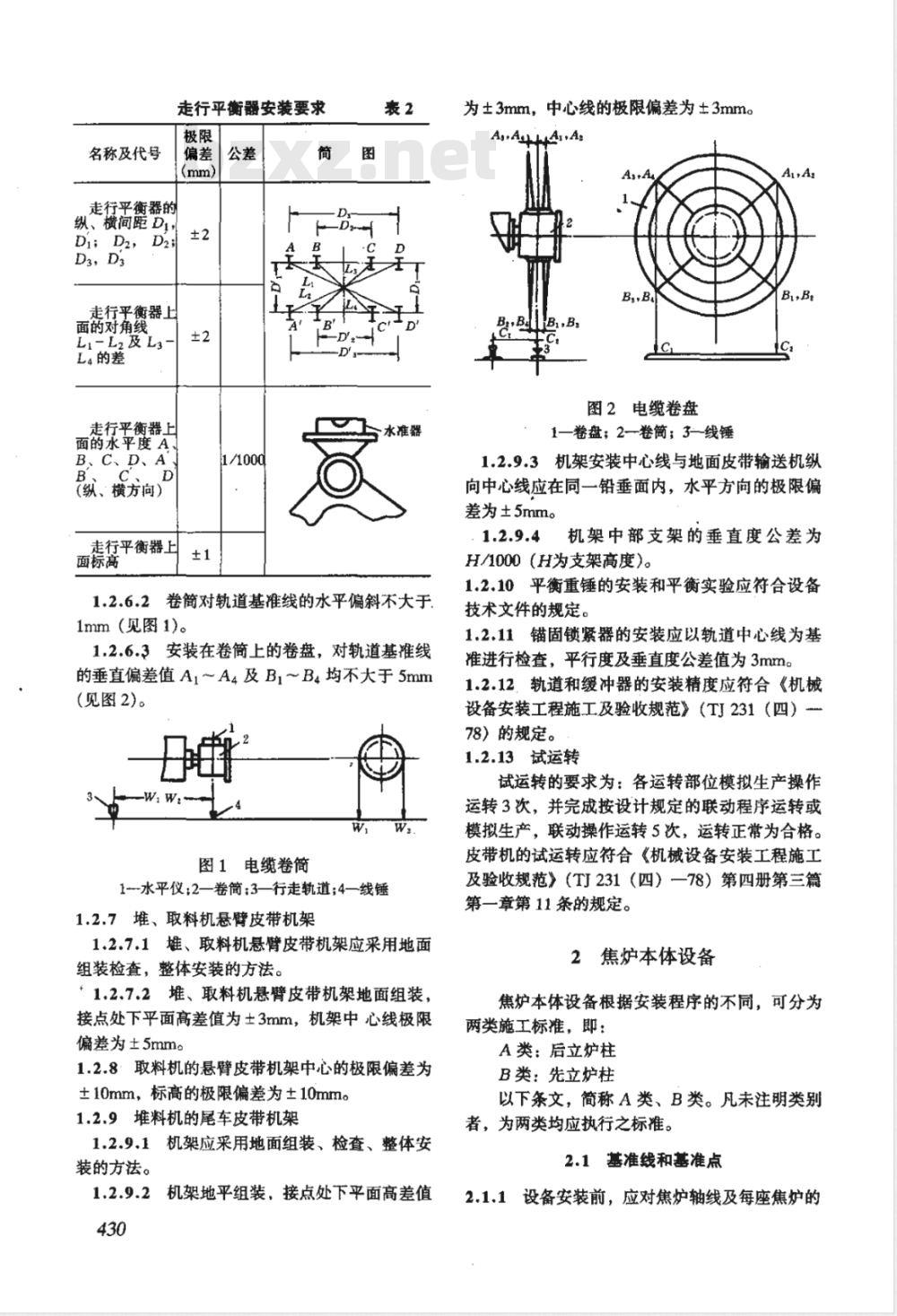 YBJ 214-1988 冶金机械设备安装工程施工及验收规范 焦化设备