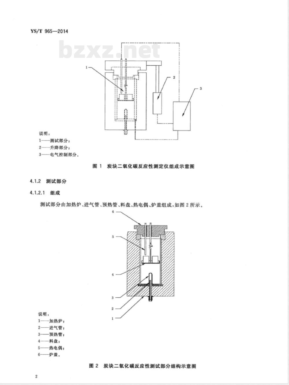 YS/T 965-2014铝用预焙阳极二氧化碳反应性测定仪 